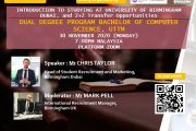 FSKM Webinar : Introduction to Studying at Birmingham Dubai for Dual Degree Program Bachelor of Computer Science